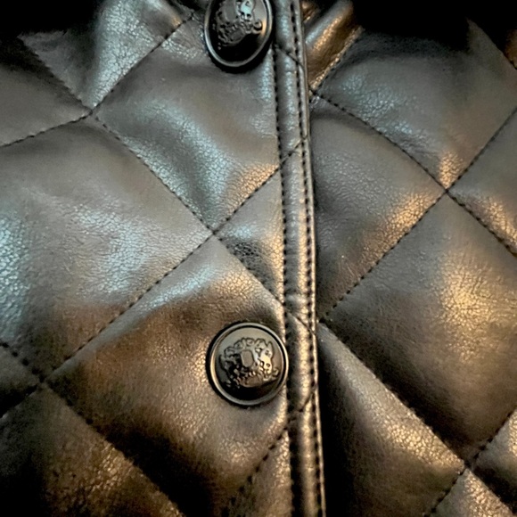 🎀HP 3x🎀 NWT Rebecca Minkoff Quilted Moto Jacket L Black DETAILS 🎀 - Picture 9 of 13